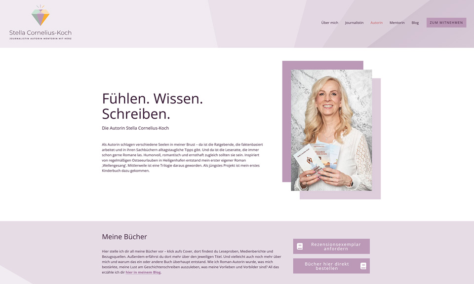 Screenshot - die Autorin
