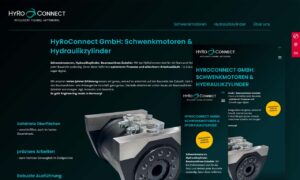 Screenshot Website HyRoConnect mit 3 verschiedenen Screen-Größen