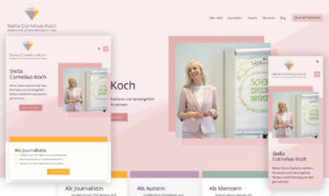 Screenshot - Website Stella Cornelius-Koch