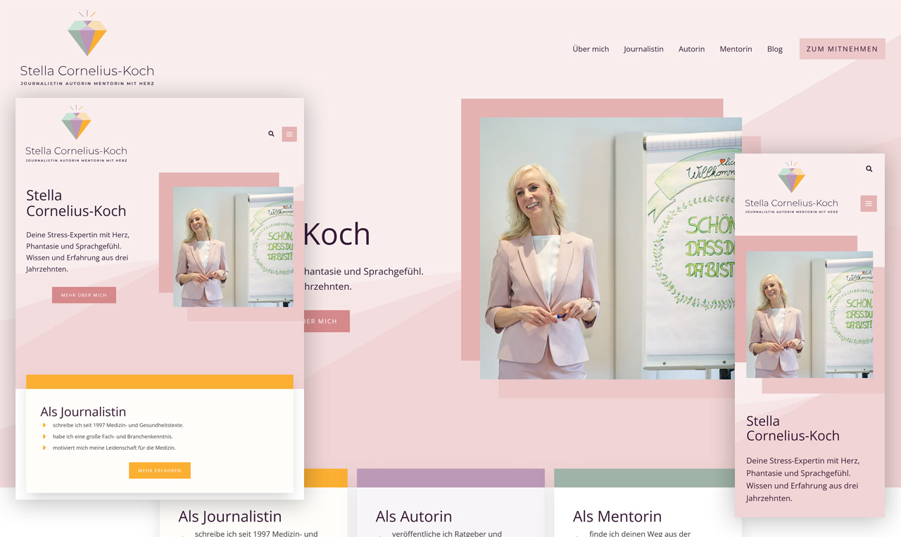 Screenshot - Website Stella Cornelius-Koch